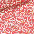 Scandi 2021 - Scroll Red Metallic Yardage