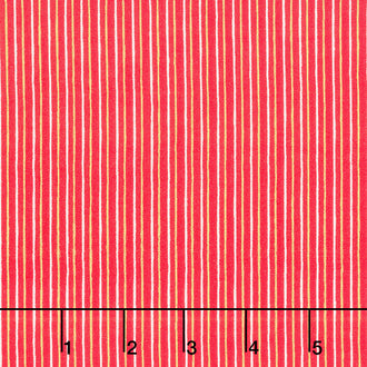 Scandi 2022 - Stripe Red Metallic Yardage