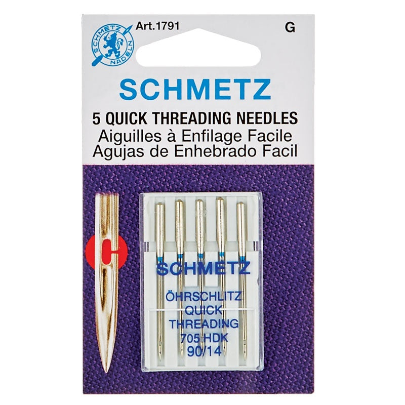 Schmetz Quick Threading (Handicap) Needles 90/14 5 pk
