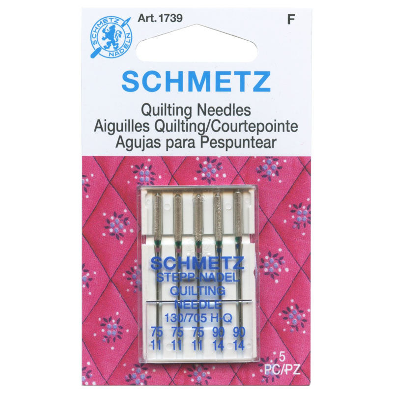 Schmetz  Size 90/14 Quilting Machine Needles 5 count Schmetz