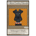 Schnauzer 2 Black Precut Fused Appliqué Pack