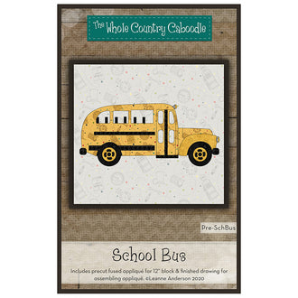 School Bus Precut Fused Appliqué Pack