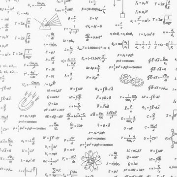 Science Fair 2 - Math White Yardage Primary Image