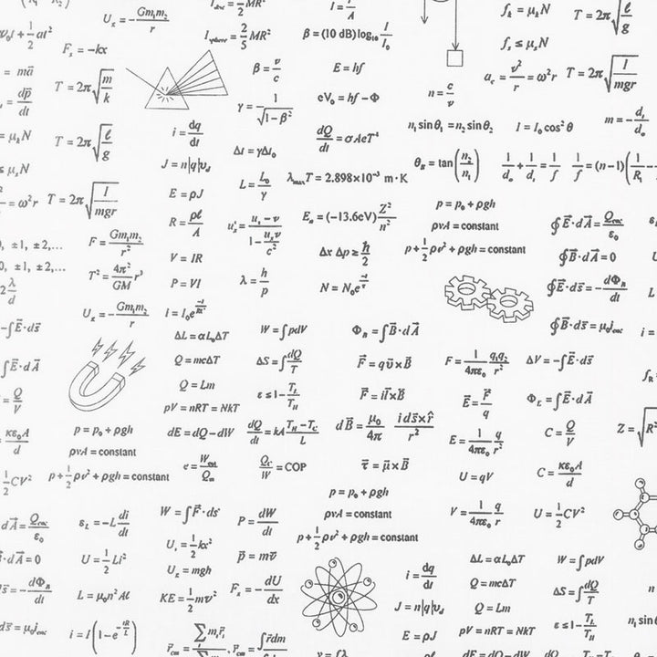 Science Fair 2 - Math White Yardage Primary Image