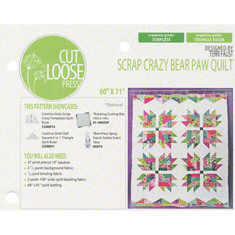 Scrap Crazy Bear Paw Pattern
