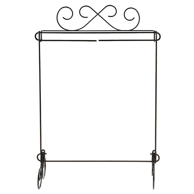Welcome Home Accents Black Scrolled Metal Quilt Rack