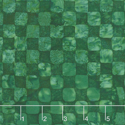 Season's Splendor Batiks - Check Fern Yardage