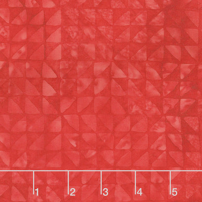 Season's Splendor Batiks - Triangle Cherry Yardage