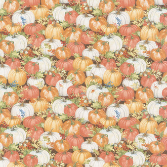 Seeds of Gratitude - Packed Pumpkins Dark Brown Yardage