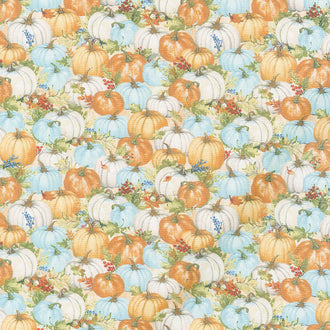 Seeds of Gratitude - Packed Pumpkins Tan Yardage