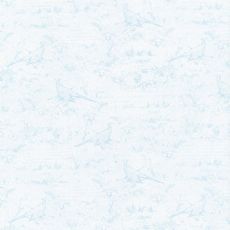 Seeds of Gratitude - Toile Light Blue Yardage