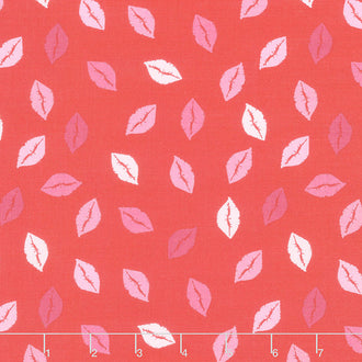 Sending Love - Kisses Red Yardage