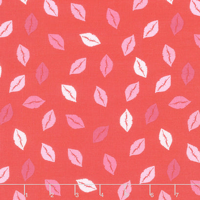 Sending Love - Kisses Red Yardage