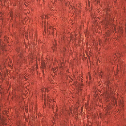 September Morning - Wood Texture Red Digitally Printed Yardage