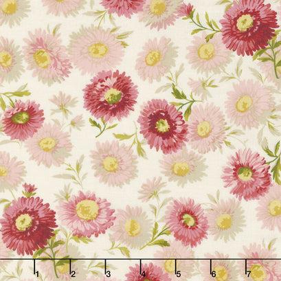 Sequoia - Daisies Touch of Pink Yardage