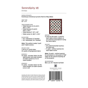 Serendipity Infinity Quilt Pattern by Missouri Star