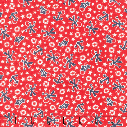 Set Sail America - Sailor Red Yardage