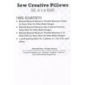 Sew Creative Pillows Pattern Alternative View #1