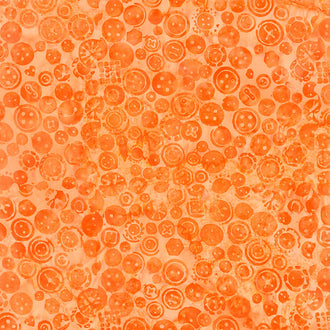 Sew Fine Batiks - Buttons Pumpkin Yardage