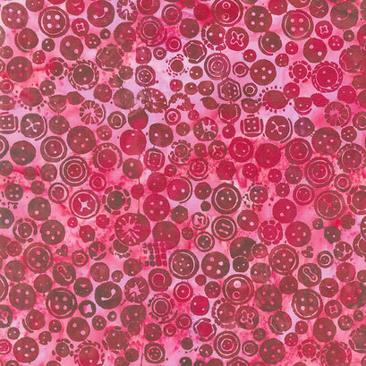 Sew Fine Batiks - Buttons Punch Yardage