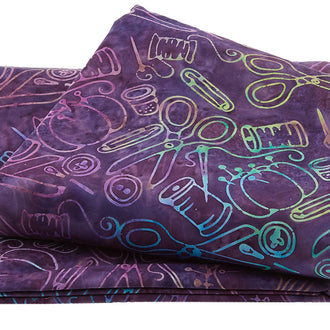 Sew Fine Batiks - Notions Purple 5 Yard Cut