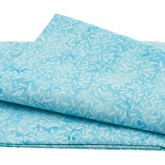 Sew Fine Batiks - Tossed Stitch Aquamarine 2 Yard Cut