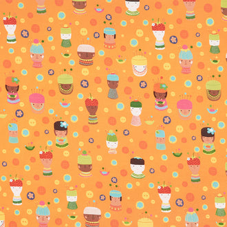Sew Good - Pincushions Tangerine Yardage