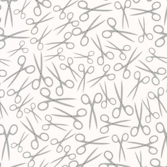 Sew Good - Scissors Cream Yardage