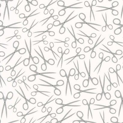 Sew Good - Scissors Cream Yardage