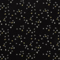 Sew Happy Canvas - Crosses Black Metallic Yardage