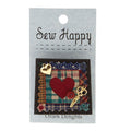 Sew Happy Heart Block Quilter's Pin Alternative View #1