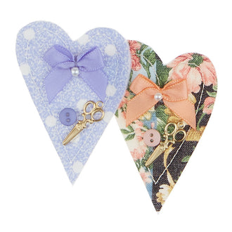 Sew Happy Heart Pin - Assorted Colors