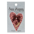 Sew Happy Heart Pin - Assorted Colors