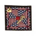 Sew Happy Patriotic Pinwheel Quilter's Pin Primary Image