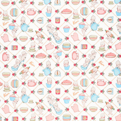 Sew Kewpie - Kewpie Kitchen Baking White Yardage