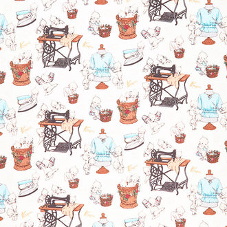 Sew Kewpie - Kewpie Sewing White Yardage