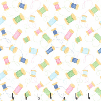 Sew Little Time - Spools Cream Yardage