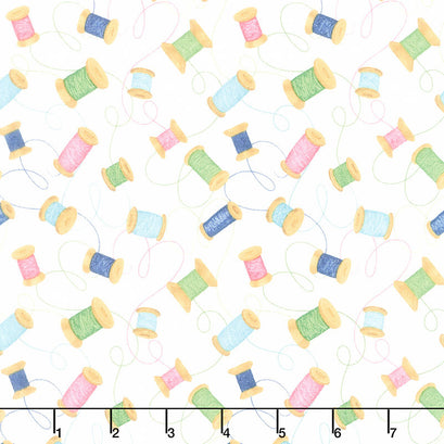 Sew Little Time - Spools Cream Yardage