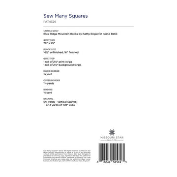 Sew Many Squares Quilt Pattern by Missouri Star Alternative View #1
