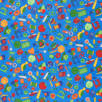 Sewing 101 - Sew Fun Sapphire Yardage