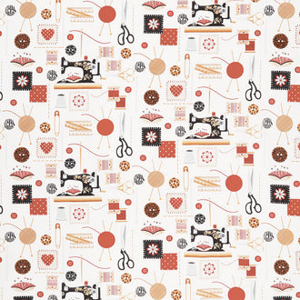 Sewing Mends the Soul - Sewing Accessories White Yardage