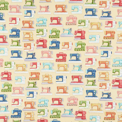 Sewing Room - Sewing Machines Yellow Yardage