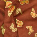 Shades of the Season 12 - Butterflies Brown Metallic Yardage