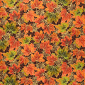 Shades of the Season 12 - Leaves Brown Metallic Yardage