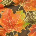 Shades of the Season 12 - Leaves Brown Metallic Yardage