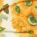 Shades of the Season 12 - Stripe Sunflower Metallic Yardage