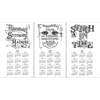 She Who Sews - 2022-2024 Calendar Canvas White Panel