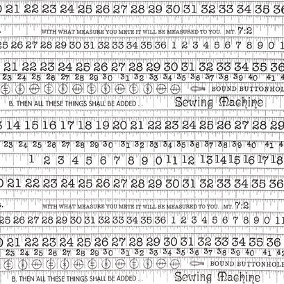 She Who Sews - Vintage Tape Offwhite Yardage
