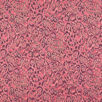 Shimmer Wild Thing - Leopard Merlot Metallic Yardage