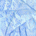 Shimmer Wild Thing - Snake Blue Purple Metallic Yardage Alternative View #1